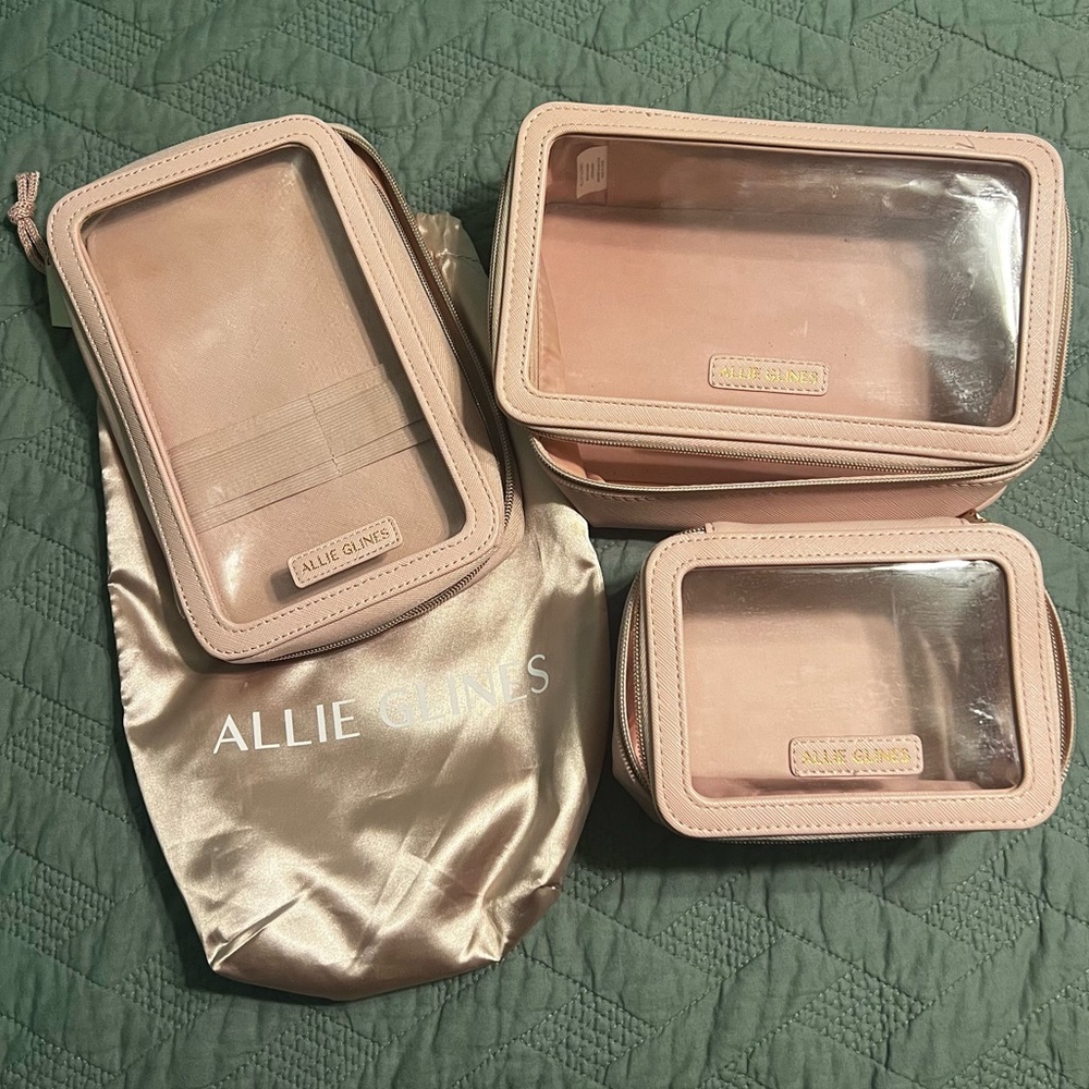 Allie Glinda 3-piece Makeup Case Set